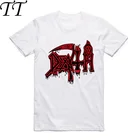 Футболка с коротким рукавом и круглым вырезом HCP4016 для мужчин и женщин, с принтом DEATH Rock Heavy Metal Band, из полиэстера, Азиатский размер