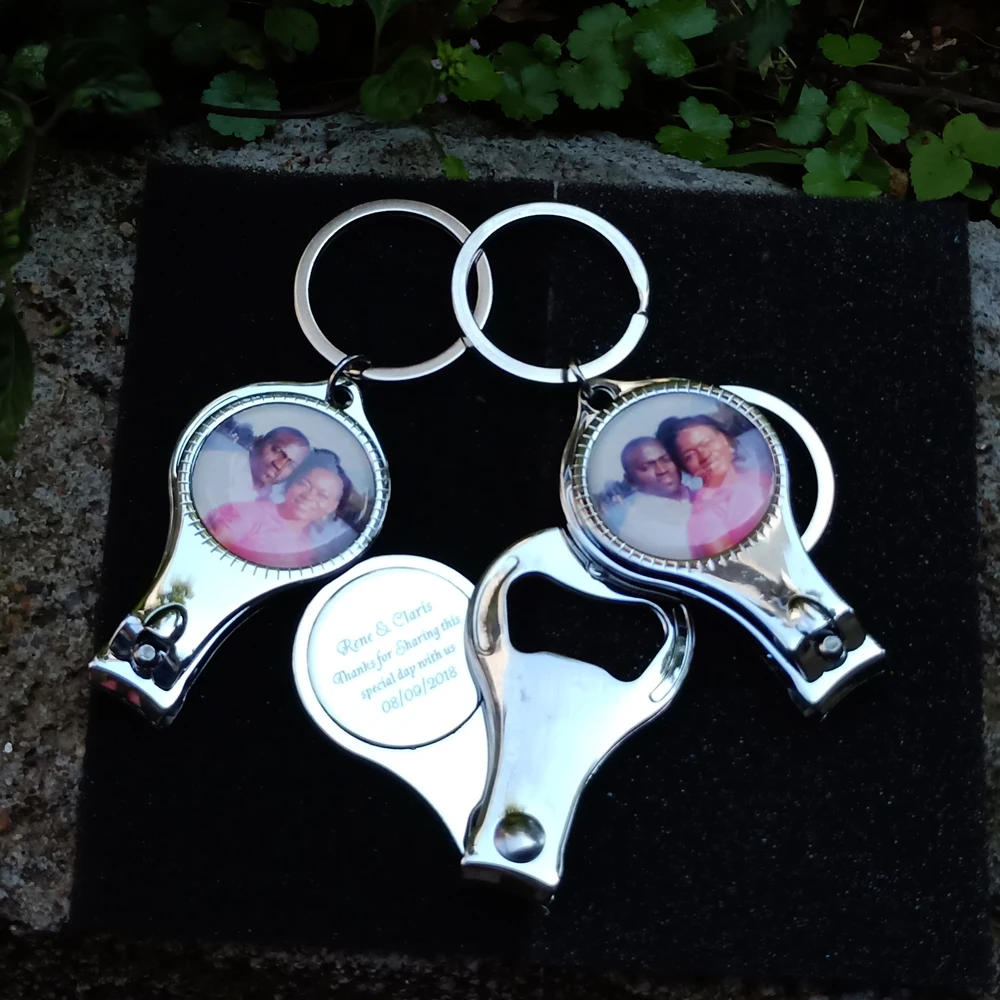 120Pcs Personalized Wedding Favor And Gift For Guests,Custom Engagement Party Supplies, Birthday Souvenir With Photo Name& Date