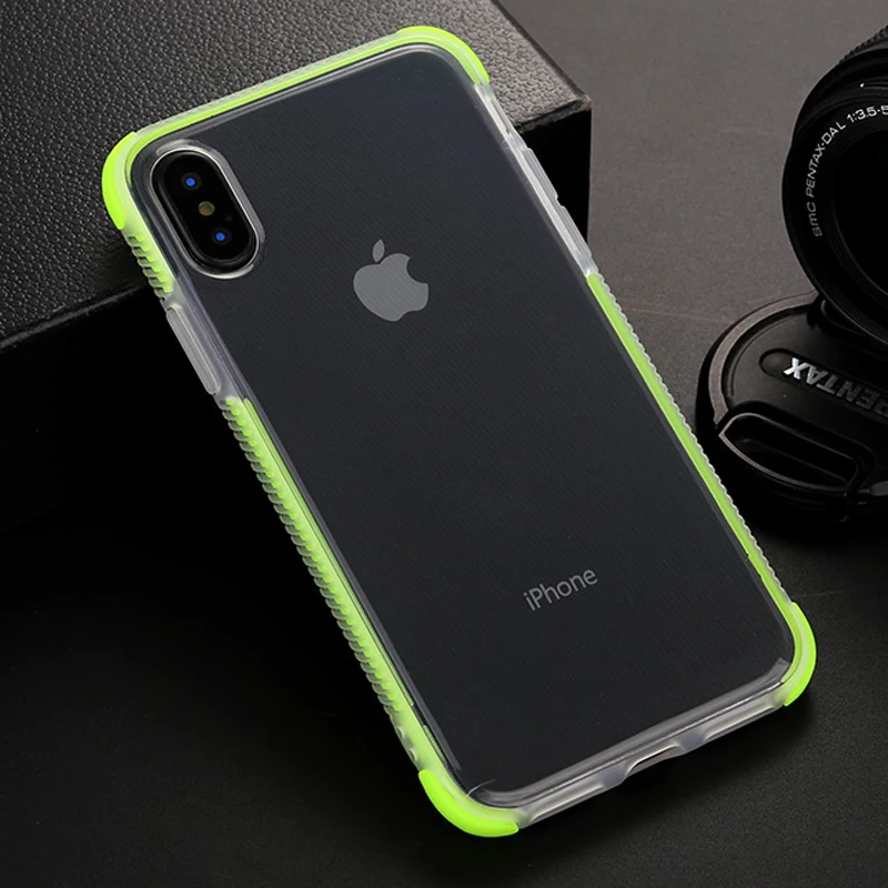 Dual Layers Shockproof Clear Case for iphone X XR XS MAX 10 7 8 6s 6 Plus 6D Gasbag Full body Soft Cover Samsung galaxy S9 |