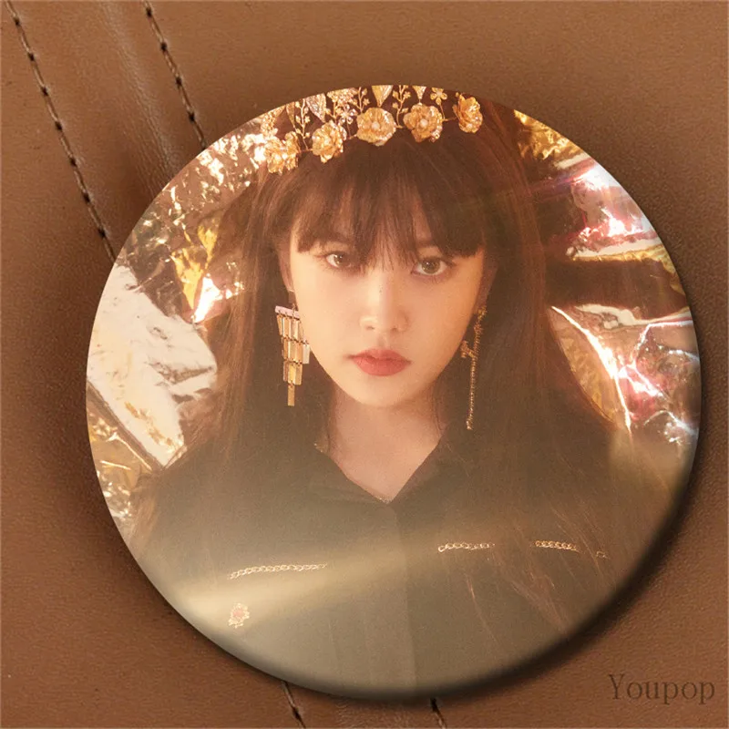 Youpop KPOP красный бархат 5th Мини альбом RBB действительно плохой мальчик радость Хэллоуин значок с фото булавки броши для одежды шляпа рюкзак - Окраска металла: XZ1752 YERI