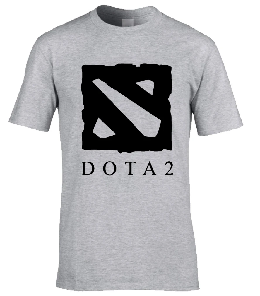 Топы корректирующие футболки Мужская футболка Повседневная рубашка/Dota 2 для