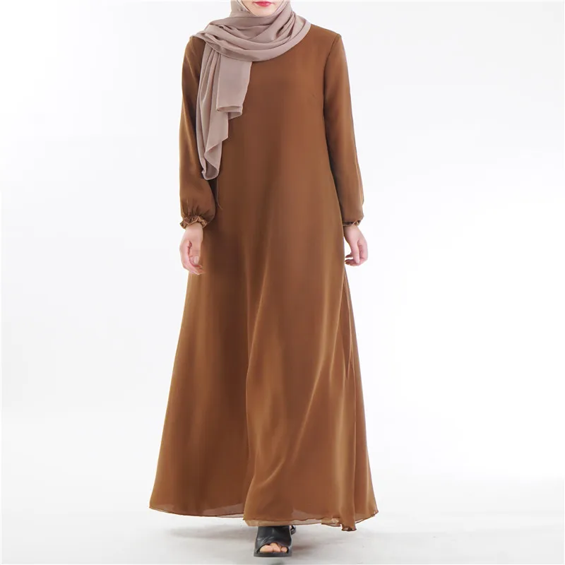 Abaya, Дубай, летнее шифоновое платье с наизнанку, два тона, популярное исламское платье с наизнанкой, мусульманская Двусторонняя одежда, быстрая