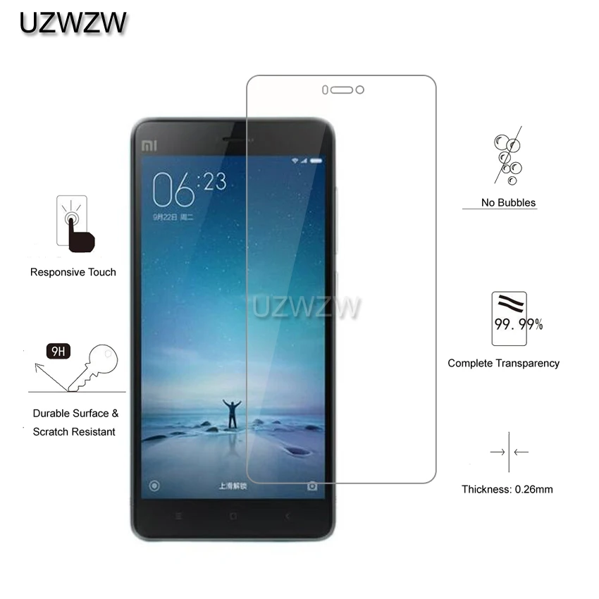 2 шт для Xiaomi mi 4i mi 4C Pre mi um 2.5D 0,26 мм закаленное стекло для защиты экрана для Xiaomi mi 4i mi 4c mi 4C защитное стекло