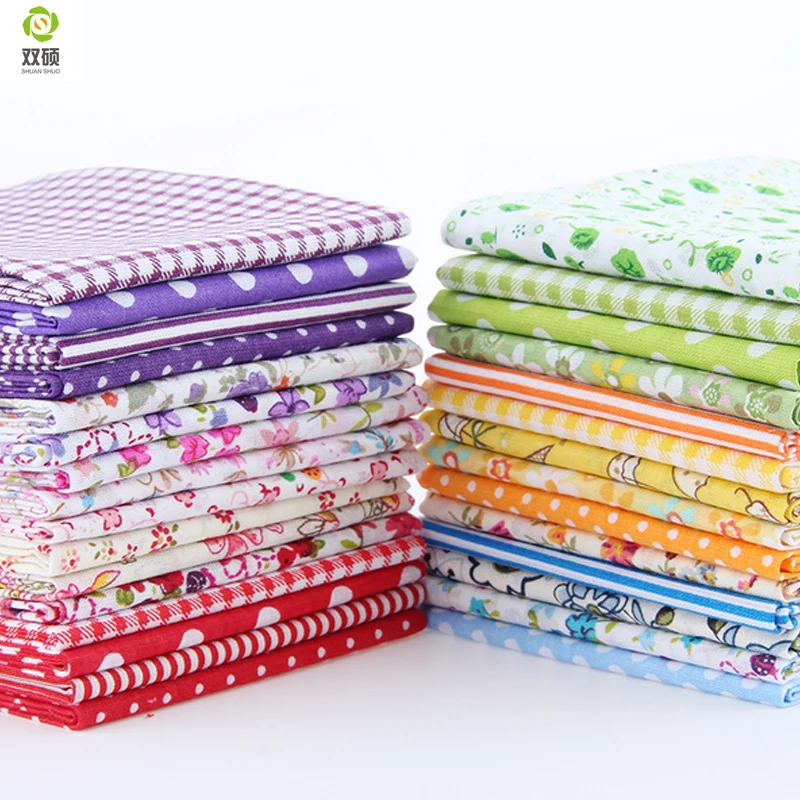 

10*10 CM Random Color Thin Charm Packs Patchwork Cotton Fabric No Repeat Design Tissue Sewing Fabric 30 pcs/lot
