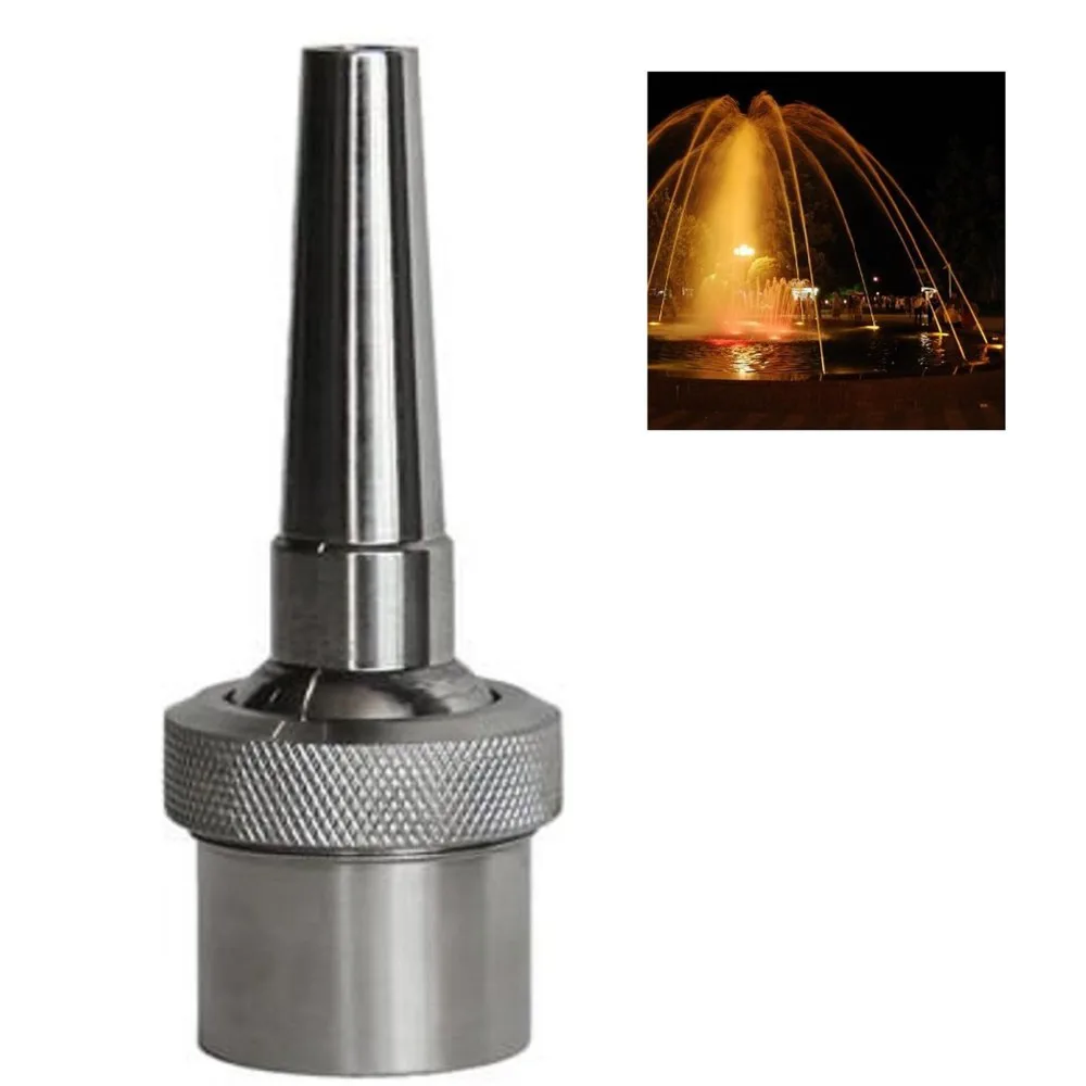 

Yongquan Stainless steel universal direct current fountain sprinkler with adjustable water column fountain nozzle