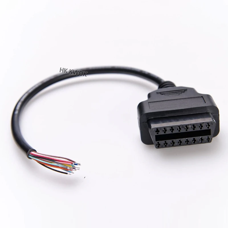 Автомобильный диагностический кабель OBD 2 16 контактный Женский удлинитель