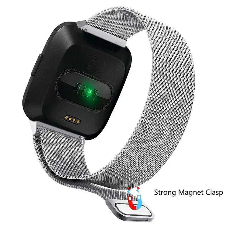 Миланская петля магнитный ремешок из нержавеющей стали для умных часов Fitbit