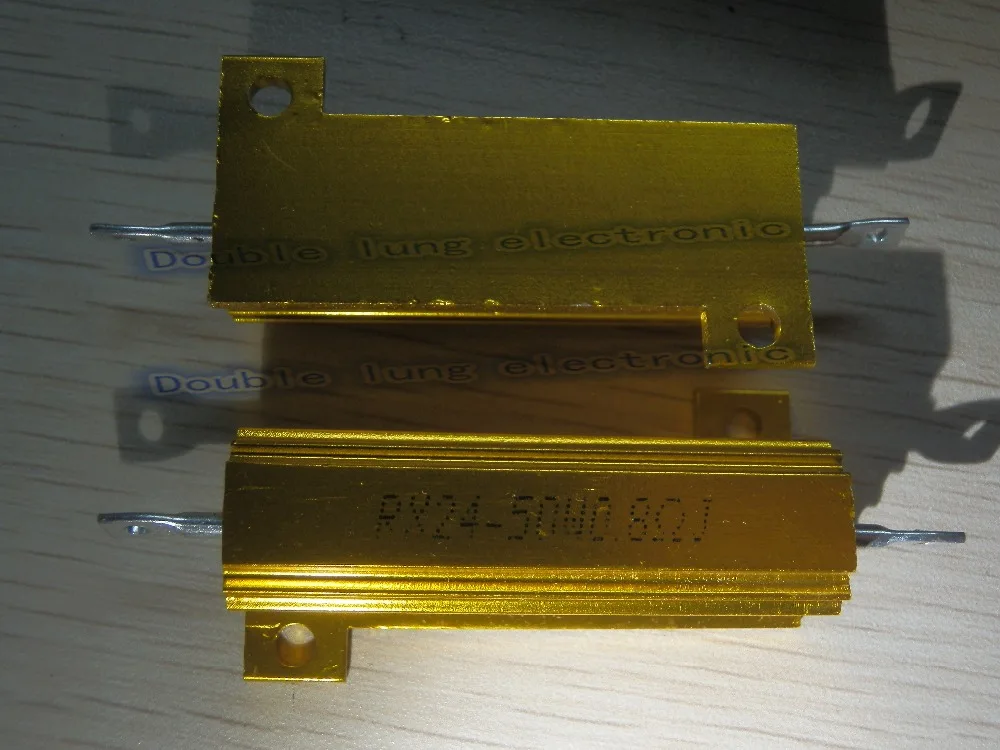 2 шт./лот RX24 50 Вт ватт 0.22R 0.25R 0.33R 0.4R 0.47R 0.5R 0.6R 0.8R Ohm светодиодный нагрузочный резистор