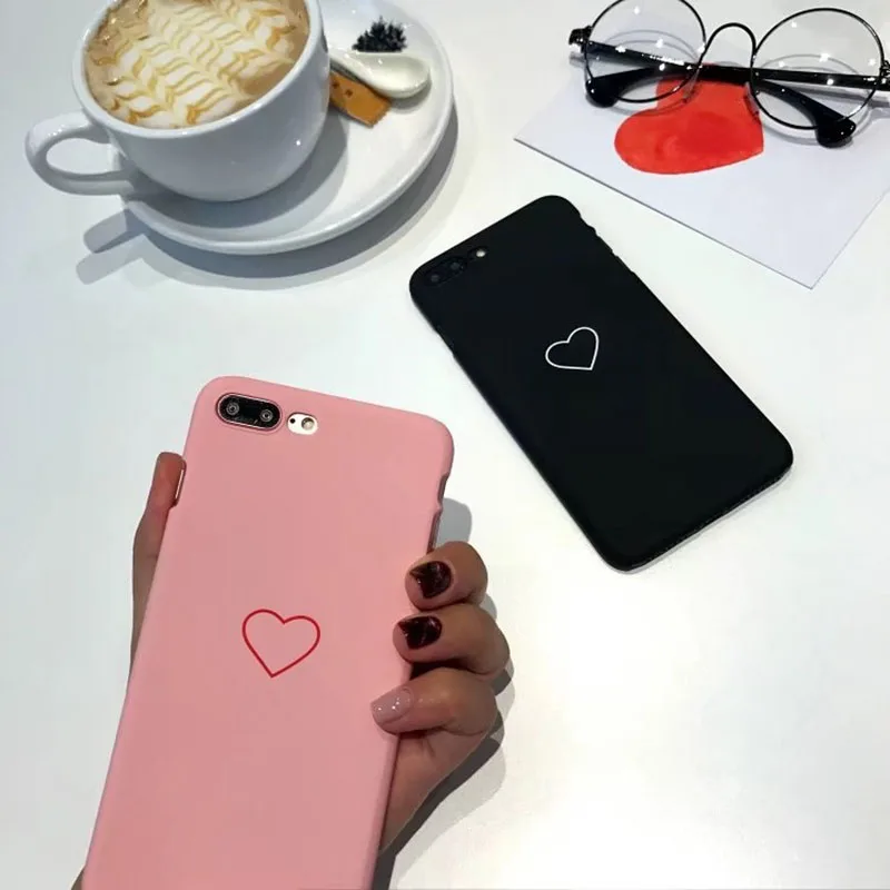 Яркий чехол Boucho для iphone 6 6S 7 Plus задняя крышка простые Мультяшные милые парные