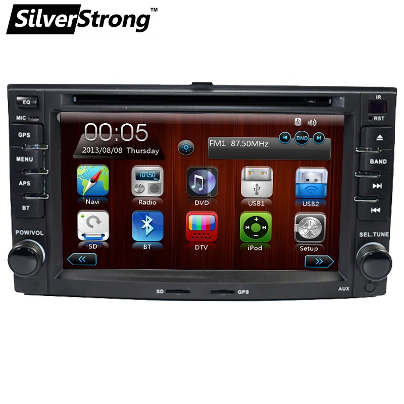 SilverStrong Sportage радио 2 din автомобильный DVD для Kia 2007-2010 Автомобильный gps Навигация