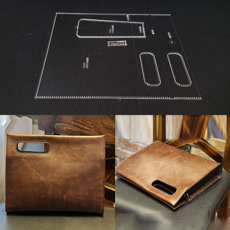1 Набор DIY акриловых кожаных шаблонов для ручной работы кожевенное ремесло