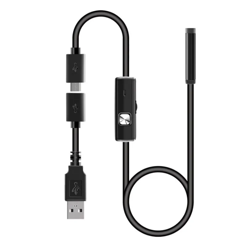 7 мм для Android USB эндоскопическая камера IP67 водонепроницаемая линза 6 Светодиодная