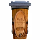 3D деревянный винный бочонок мусорная корзина наклейка обои роспись стена печать наклейка Съемная настенная фотография самоклеящийся подарок