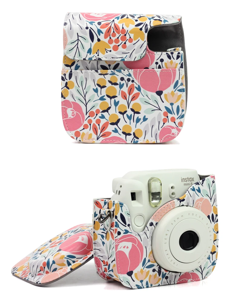 Для камеры Polaroid для Fuji Fujifilm Instax Mini 8/9 Классическая Ретро камера из искусственной кожи с ремешком сумка чехол защитный чехол