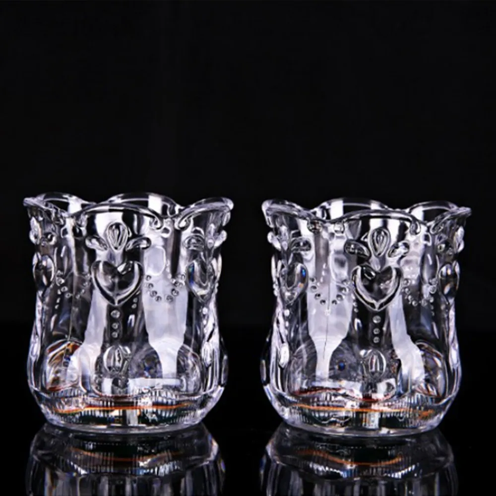 Креативный светодиодный Индуктивная светящаяся чашка с лотосом для бара дома