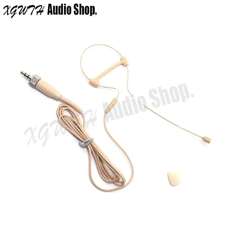 Мини петличный микрофон Lavalier для Sennheiser G1 G2 G3 SK EW 100 Беспроводной передатчик Шум отмена конденсаторный кардиоидный микрофон - Цвет: Single ear Mic