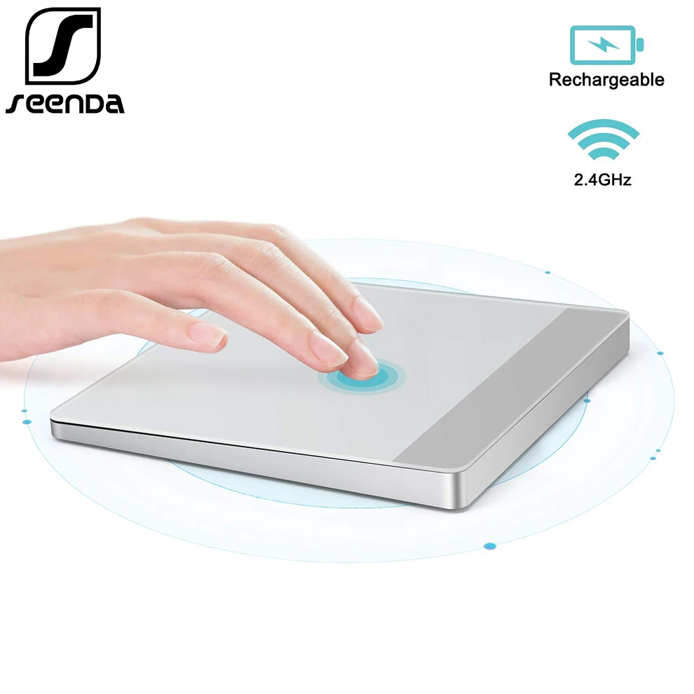 SeenDa 2 4 ГГц беспроводной тачпад Plug and Play перезаряжаемый трекпад для ноутбука ПК
