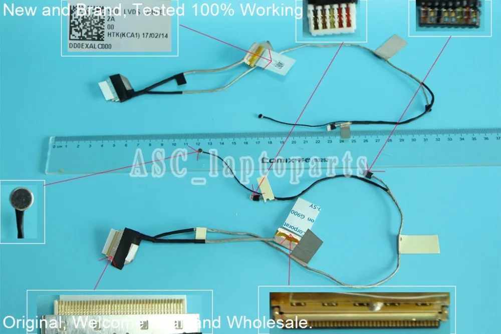 Новый оригинальный ЖК светодиодный видео гибкий кабель для ASUS S301 Q301L Q391LA/P S301L S301LA