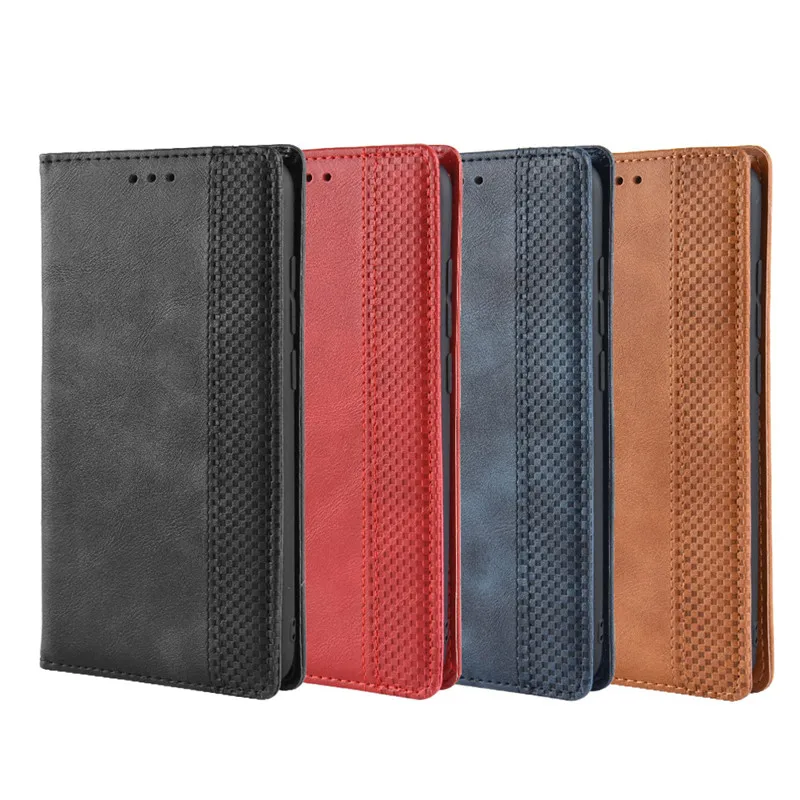 Тонкий кожаный флип-чехол в стиле ретро для Xiaomi Redmi Note 6 pro чехол-бумажник с