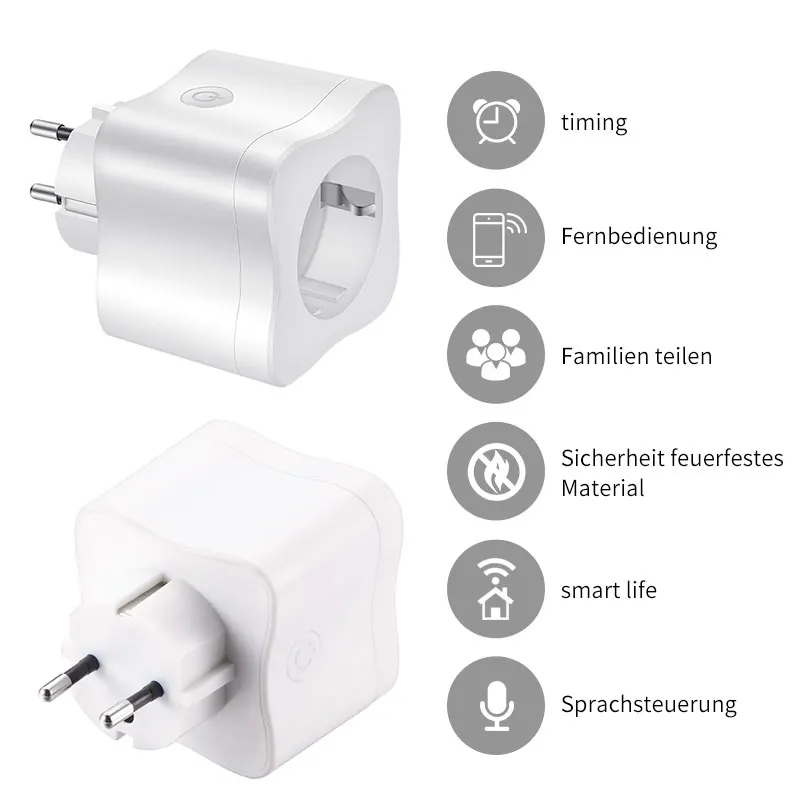 Wi Fi Smart Plug 10A синхронизация небольшой wifi умная розетка домашний туя умный