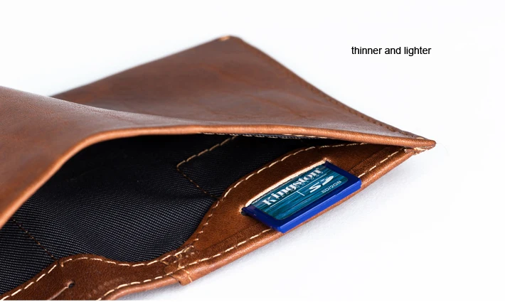 Новинка, модный кожаный мужской двойной RFID кошелек, черный цвет, Bellroy, ультра тонкий кошелек с отделением для монет, невидимая сумка для sd-карт
