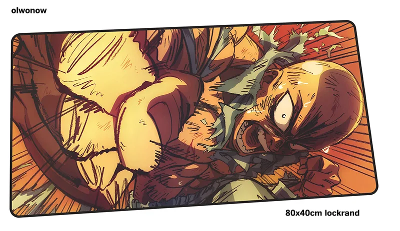 Коврик для мыши ONE PUNCH-MAN 80x40 см, толстые коврики для мыши, лучший игровой коврик для мыши для геймера, персонализированные коврики для мыши, клавиатура, ПК, коврик - Цвет: Size 800x400x2mm