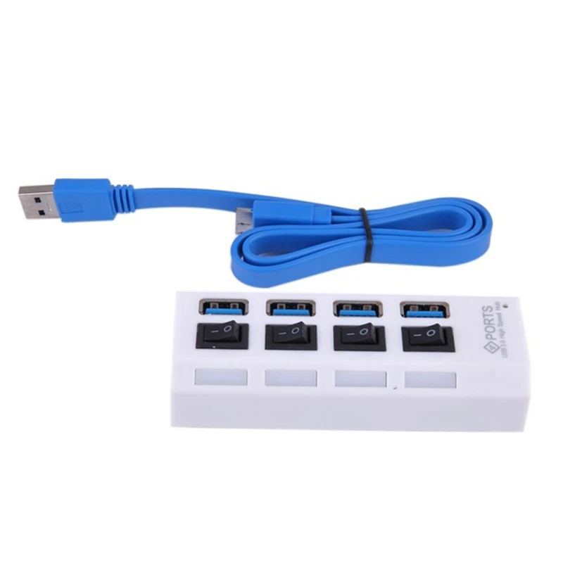 4 порта USB 3,0 разветвитель usb-хаб для настольного ноутбука usb-хаб 3,0 Настольный разветвитель USB3.0 концентратор док-станция Мульти USB ПК Компьютерные аксессуары