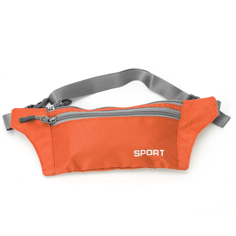 

Casual Men Women Waist Belt Zipper Pouch Unisex Multi-functional Pockets Bum Bag Handy Pack New 1Pc Solid Pillow Polyester 2020
