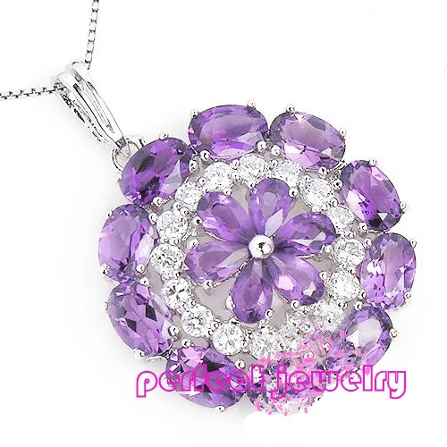 Аметистовая Подвеска для колье кулон бесплатная доставка натуральный аметист