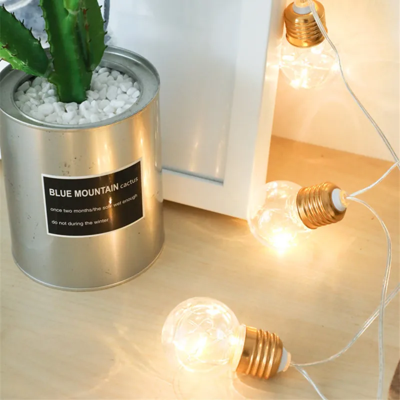 Warm White 4 м 10Led Ретро медная проволочная гирлянда, праздничная лампа, теплый белый Сказочный гирляндовый светильник для вечерние, свадебные, Декор, гирлянда, светильник s - Испускаемый цвет: Warm White
