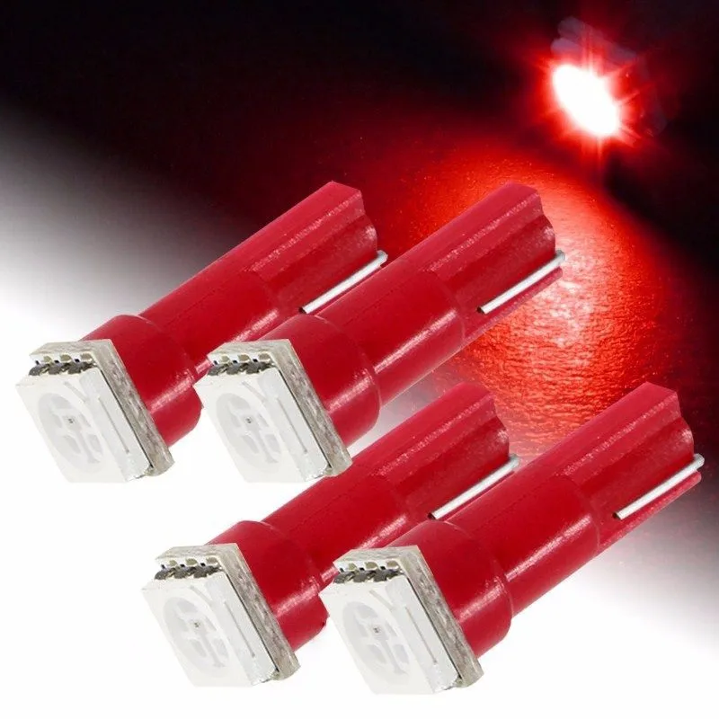 20 x Автомобильный интерьерный светильник T5 smd 15 58 74 24V 12V Dashboard led DRL сигнальный светильник ing инструмент лампы красный/синий/зеленый/голубой/белый