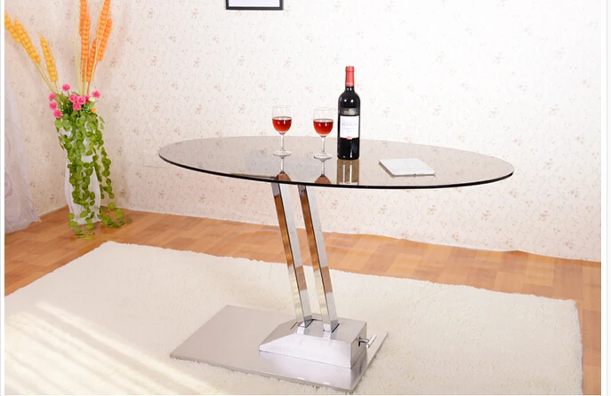 Multi-functional lifting table. Dual-use Tempered glass stainless steel tea table | Мебель