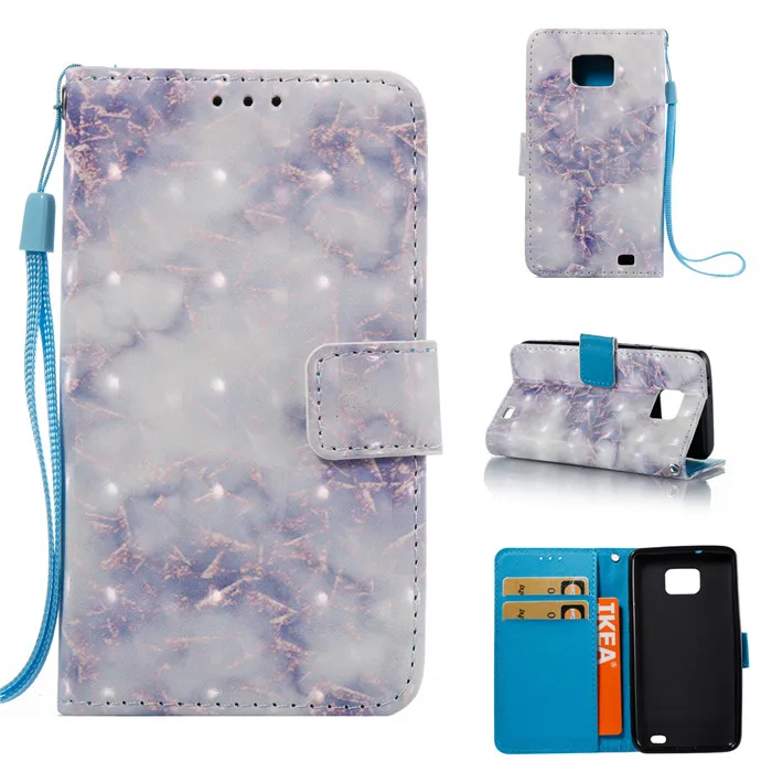3D мраморный камень изображения мобильного телефона Флип Бумажник кожаный чехол