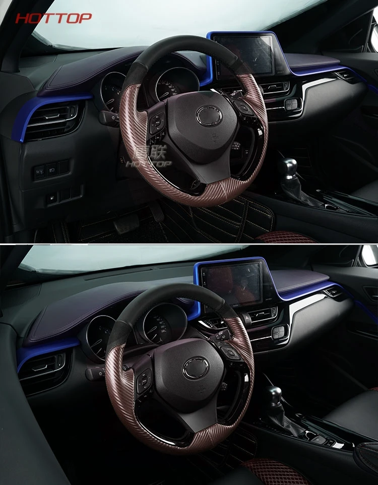 Topunion украшение для автомобиля для Toyota CHR- Чехлы На Руль кожаный чехол на руль аксессуары для интерьера