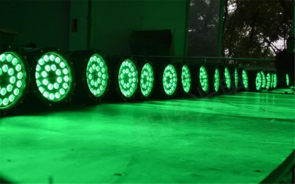 Водонепроницаемый светодиодный прожектор Par 24X18W 24x12W IP65 RGBWA + UV 6 в 1 PAR DMX512 контроль
