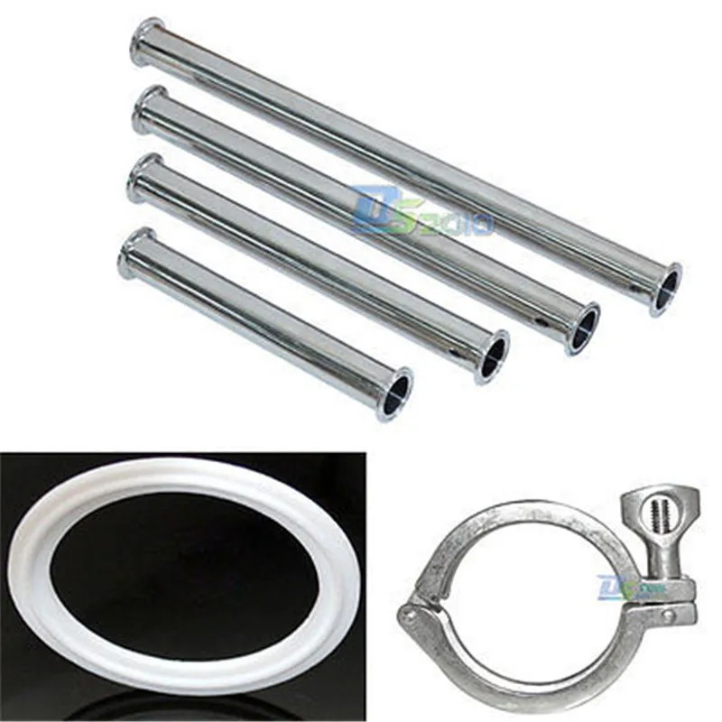 Санитарная трубка MEGAIRON OD 2 &quot51 мм с 64 зажимным фланецем + Moonshine Tri Clamp трубные