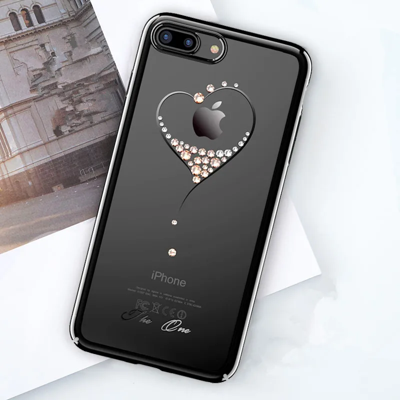 KINGXBAR чехол для iPhone 7X8 плюс кристаллами от Swarovski со стразами 8 7 Чехол Diamond ПК| |