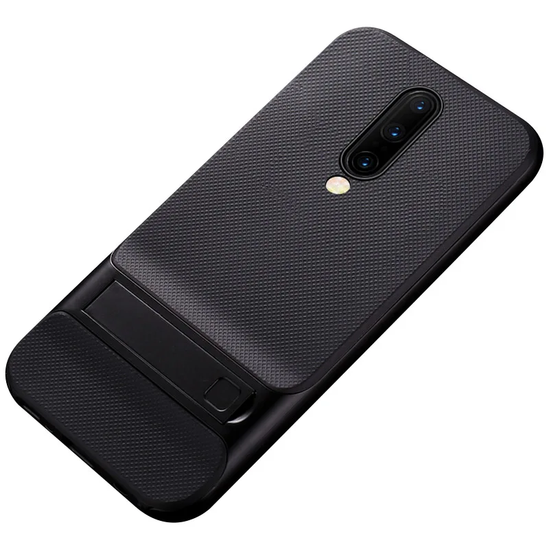 Black Для Oneplus 7 7 Pro чехол противоударный ПК Бампер+ Силиконовый ТПУ задняя крышка для Oneplus 6 6 T 5 5 T 3 3 T чехол для One Plus 7 Pro Coque - Цвет: Black