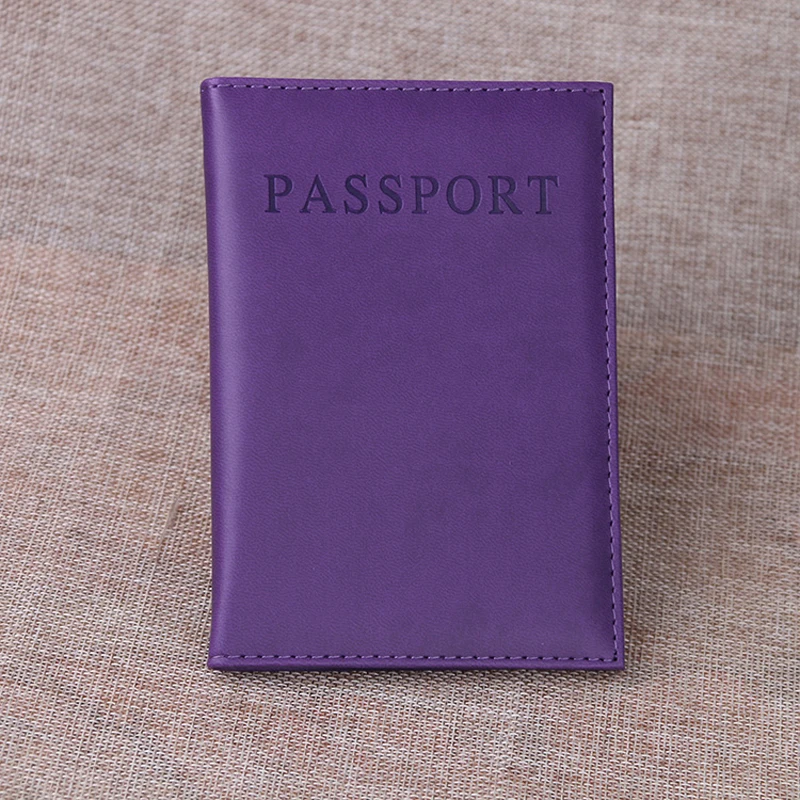 

BONAMIE 11 Colors Unisex Travel Passport Cover For Female Pu Leather Green Passport Holder Male Girl Travel Covers for Passports
