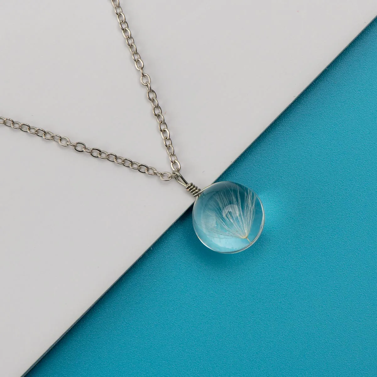 Стеклянные подвески ожерелья с цветами женские очки цепочка ожерелье модные