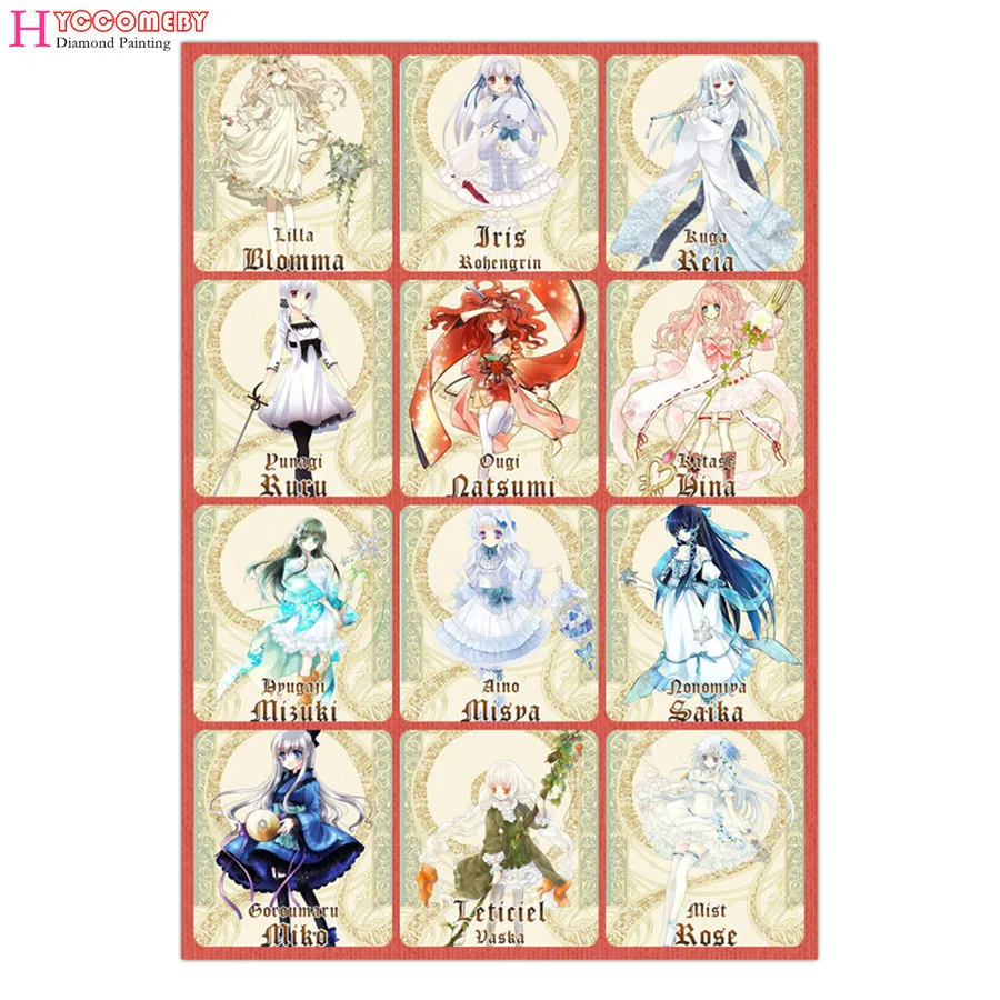 

5D diy Diamond Painting full square Twelve Constellation Girls Anime Pictures Diamond Embroidery Cross Stitch Mosaic decoration