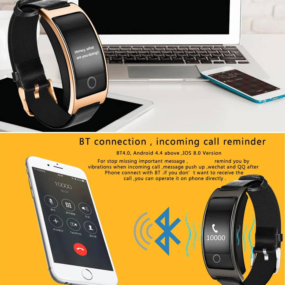 ZUCOOR Smart Браслет Pulse Монитор CK11S электронная группа Шагомер трекер крови Давление