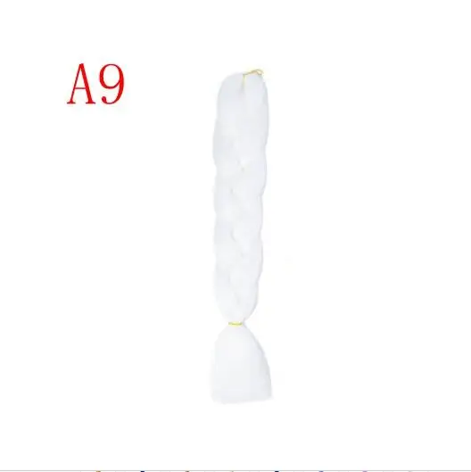 # Фиолетовый Лиси волосы 24 дюйма Джамбо косы длинные кроше с Омбре волосы синтетические плетеные волосы светлые розовые синие 88 видов модные прически - Цвет: # Фиолетовый