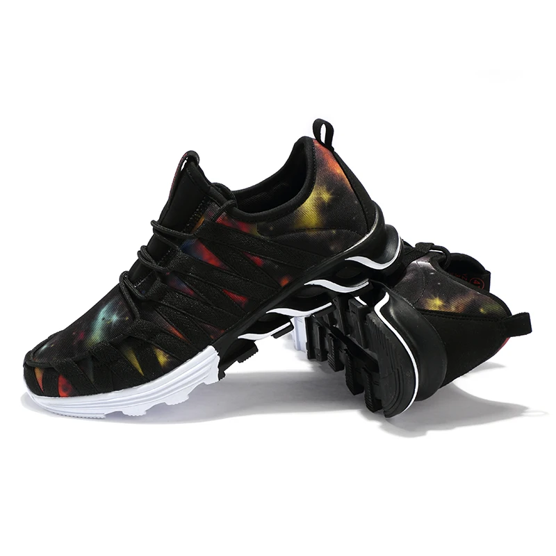 Fashion Men's Shoes Mans Footwear Running Men Casual Outdoor Lace-up Black Sneakers 2019 Spring Soft chaussure homme | Спорт и