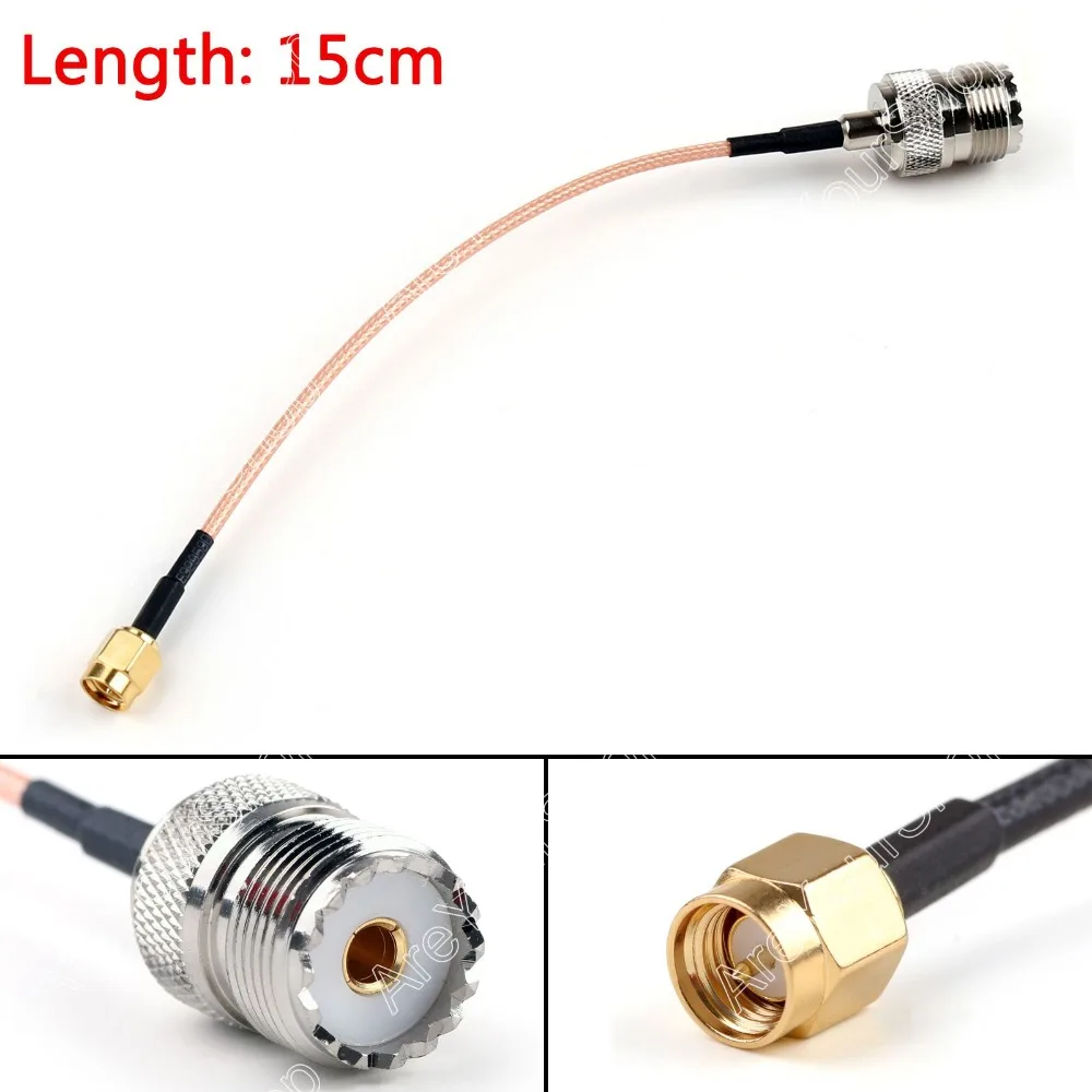 Areyourshop Распродажа 15 см RG316 кабель SMA штекер для SO239 UHF Женский Джек прямой косичка 6in