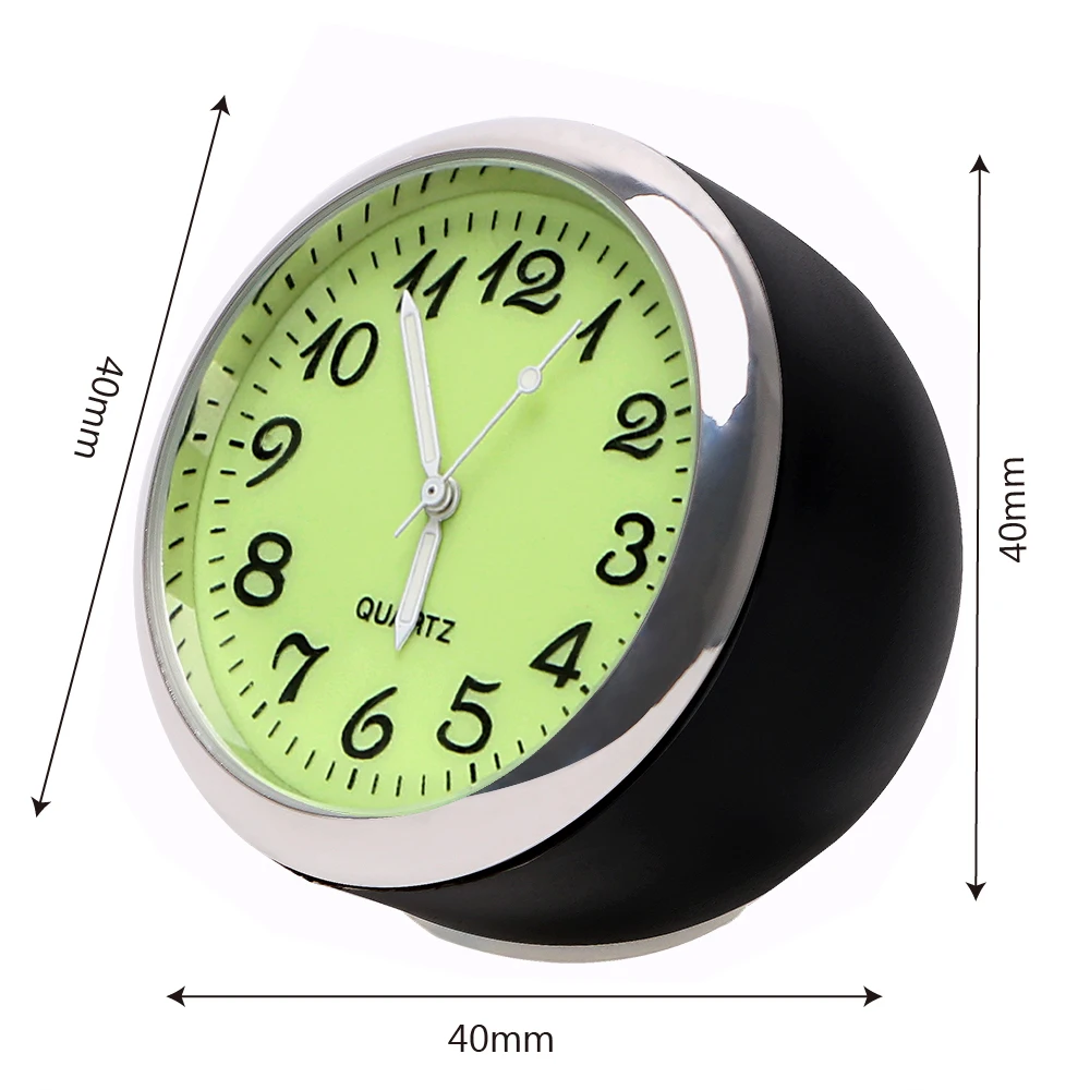 FORAUTO мини часы для автомобиля термометр гигрометр кварцевые украшения механика