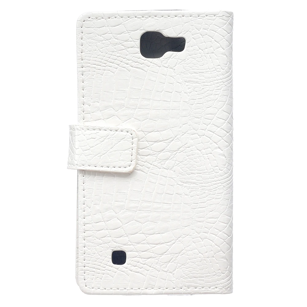 Новый Роскошный Крокодил Флип Бумажник Кожа Телефон Дело Чехол с 2 Слотами Для