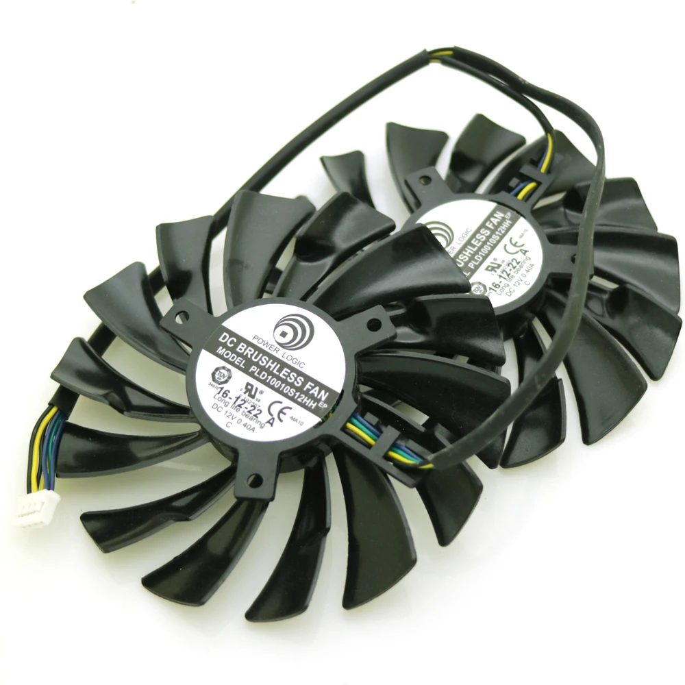 Бесплатная доставка 2 шт./лот PLD10010S12HH 95 мм 4Pin VGA вентилятор для MSI GTX1070 GTX1060