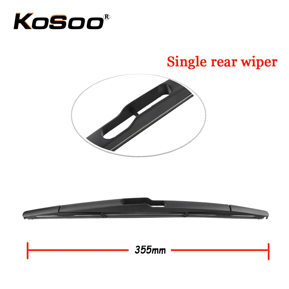 KOSOO Auto Rear Car Wiper Blade For Renault Megane 355mm 2000 Onwards Window Windshield Blades Arm Accessories | Автомобили и