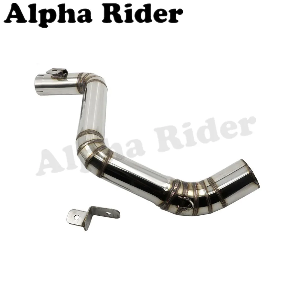 Мотоцикл Нержавеющая сталь слипоны выхлопной глушитель трубы средней Mid